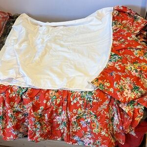 Ralph Lauren Floral Red Skirt